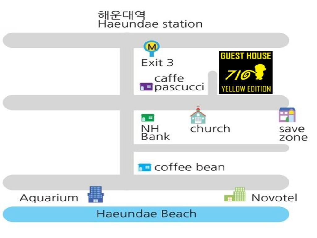 710 Guesthouse Yellow Busan Exteriör bild